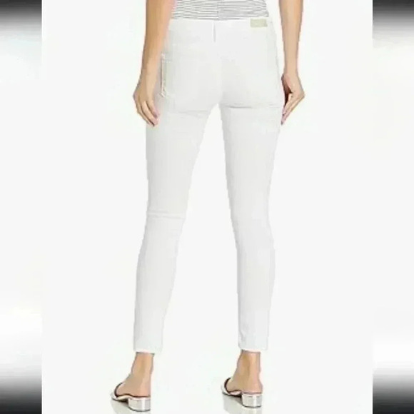Adriano Goldschmied White Super Skinny Ankle Jeans Size 30 Legging Ankle Denim - Picture 2 of 16